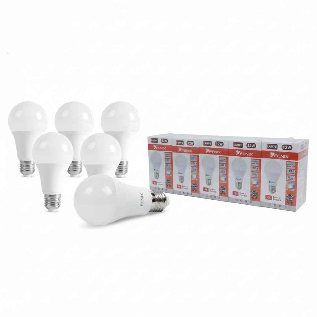 Lot de 5 Lampes Economiques E27 12W – Fenix