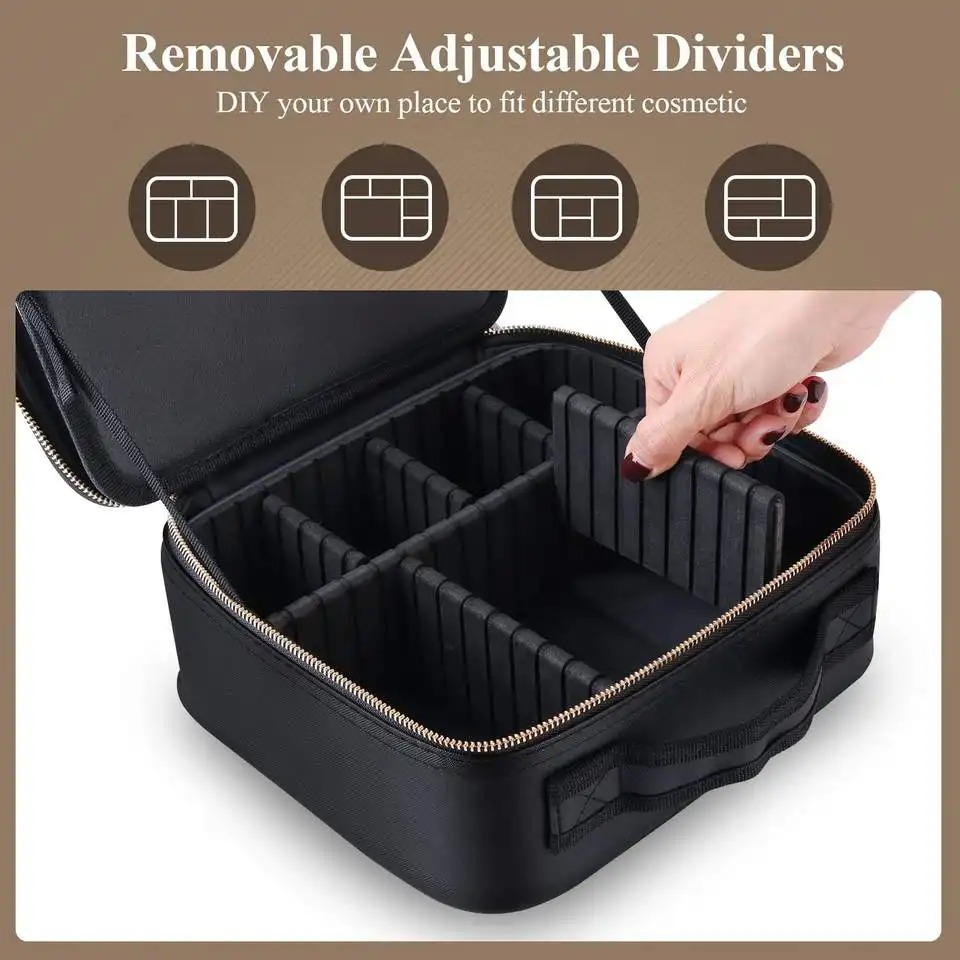 Organisateur De Maquillage Multifonctionnel Avec Miroir LED
