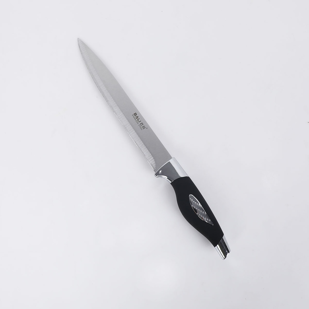 Ensemble De Couteaux De Cuisine Avec Support 8 Pièces-Noir