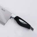 Ensemble De Couteaux De Cuisine Avec Support 8 Pièces-Noir