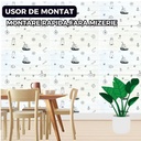 Panneau Mural 3D Adhésif Anti-Humidité – 77×70 cm – Motif Marin