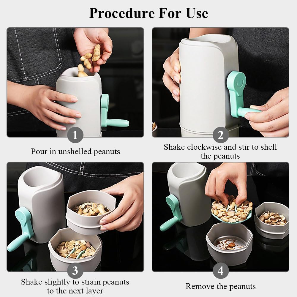 Appareil De Décortiquage d’Arachides et Pistaches – Avec Filtre Double Couche