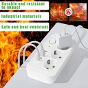 Multiprise  Avec 3 Prises AC, 4 Ports USB-A & 1 Port USB-C