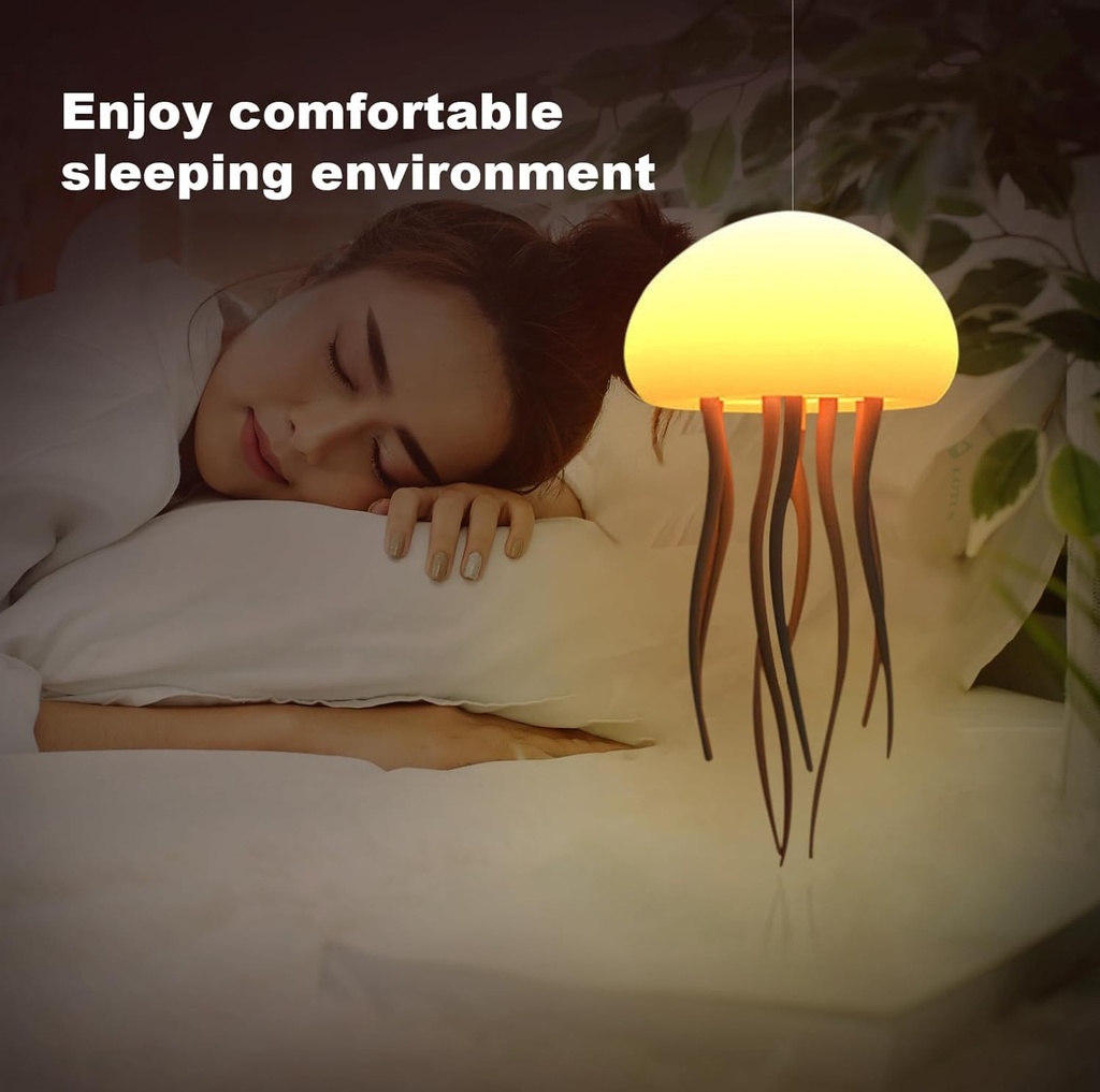 Veilleuse LED Méduse – Rechargeable Avec Pieds Dansants
