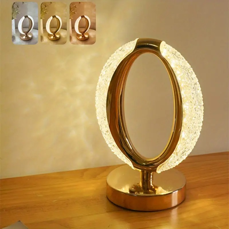 Lampe de Table Rechargeable Moderne – Style Diamant Avec Tactile