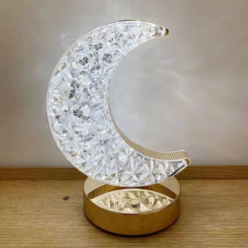 Lampe de Table Rechargeable Moderne – Style Diamant Tactile