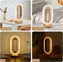 Lampe de Table Rechargeable Ovale Moderne – Style Diamant Tactile