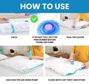 Lot de 7 Sacs de Rangement Sous Vide Avec Pompe