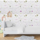Panneau Mural Adhésif Anti-Humidité 3D 77*70 Cm Ballon