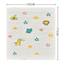 Pack De 10 Panneaux Muraux Adhésifs Anti-Humidité 3D 77*70 Cm Animals