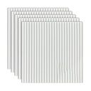 Pack de 10 Panneaux Muraux Adhésifs Blanc Anti-Humidité 3D 70 x 70 cm