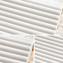 Pack de 10 Panneaux Muraux Adhésifs Blanc Anti-Humidité 3D 70 x 70 cm