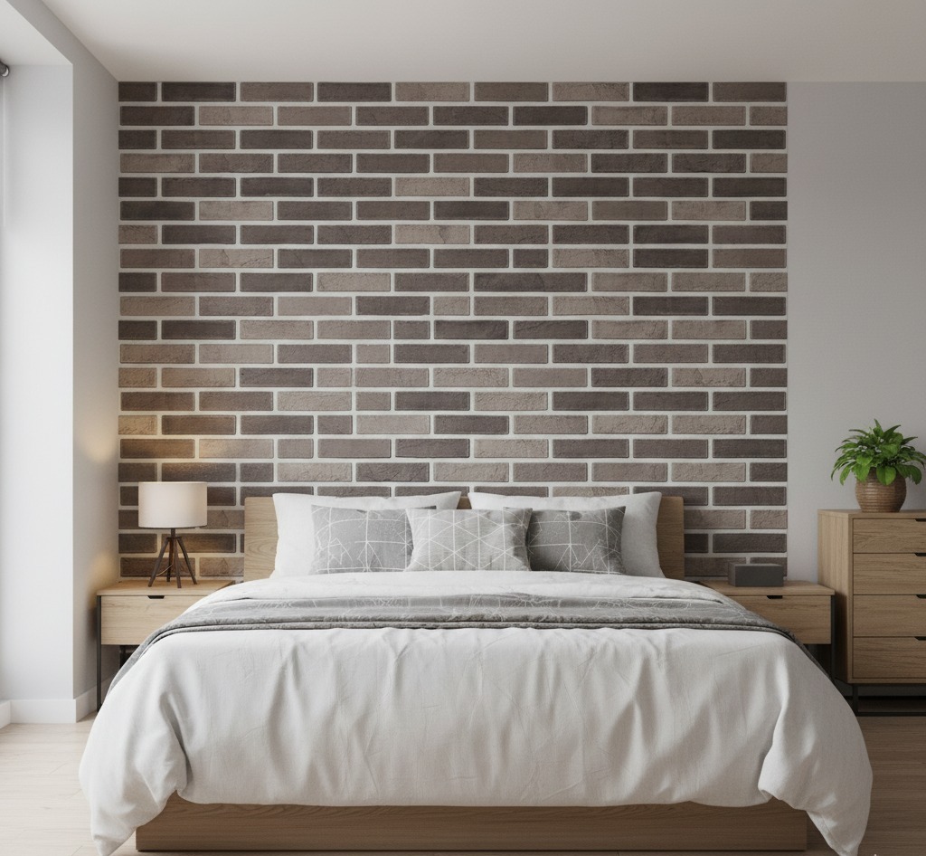 Panneau Mural 3D Adhésif – Motif Briques – 70 × 77 cm – Anti-Humidité