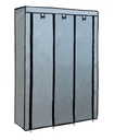 Armoire de Rangement Multifonctionnelle Avec Housse en Tissu Gris  170 x 130 x 45 cm 10 Compartiments
