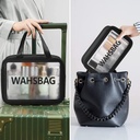 Set de 3 Trousses Noires De Rangement Cosmétiques Multifonctionnelles Et Étanches 