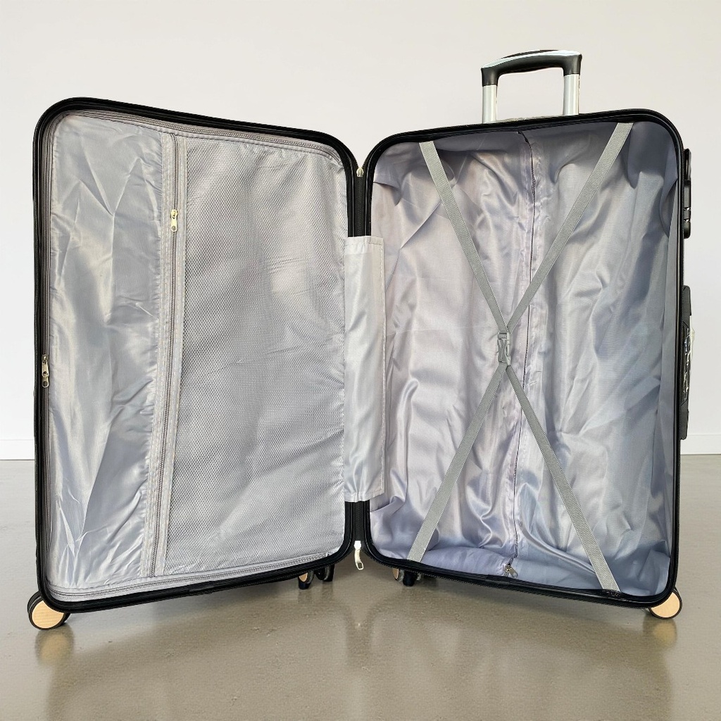 Grande Valise Valora Caramel En ABS Incassable Modèle 1 