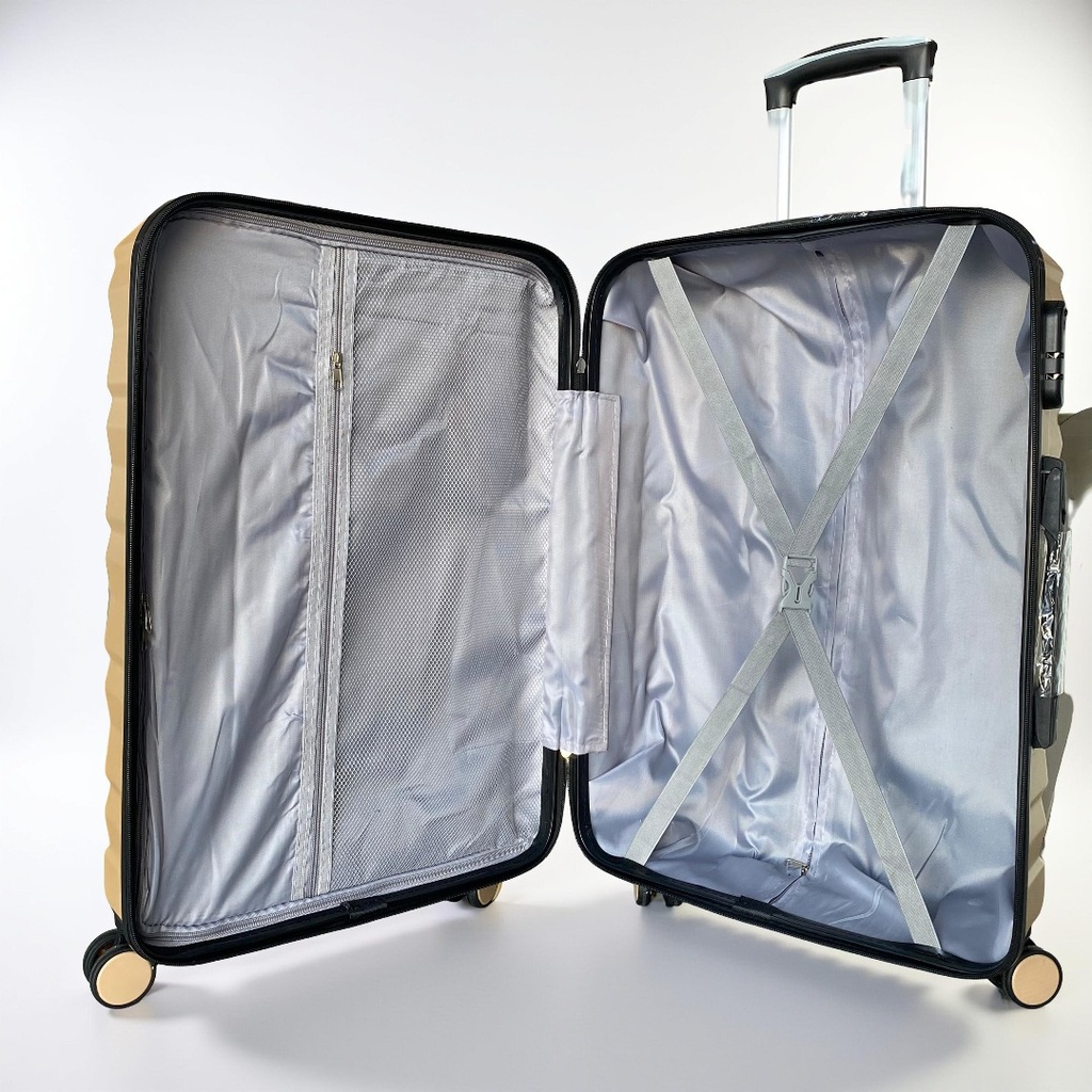 Moyenne Valise Valora Caramel en ABS Incassable Modèle 1