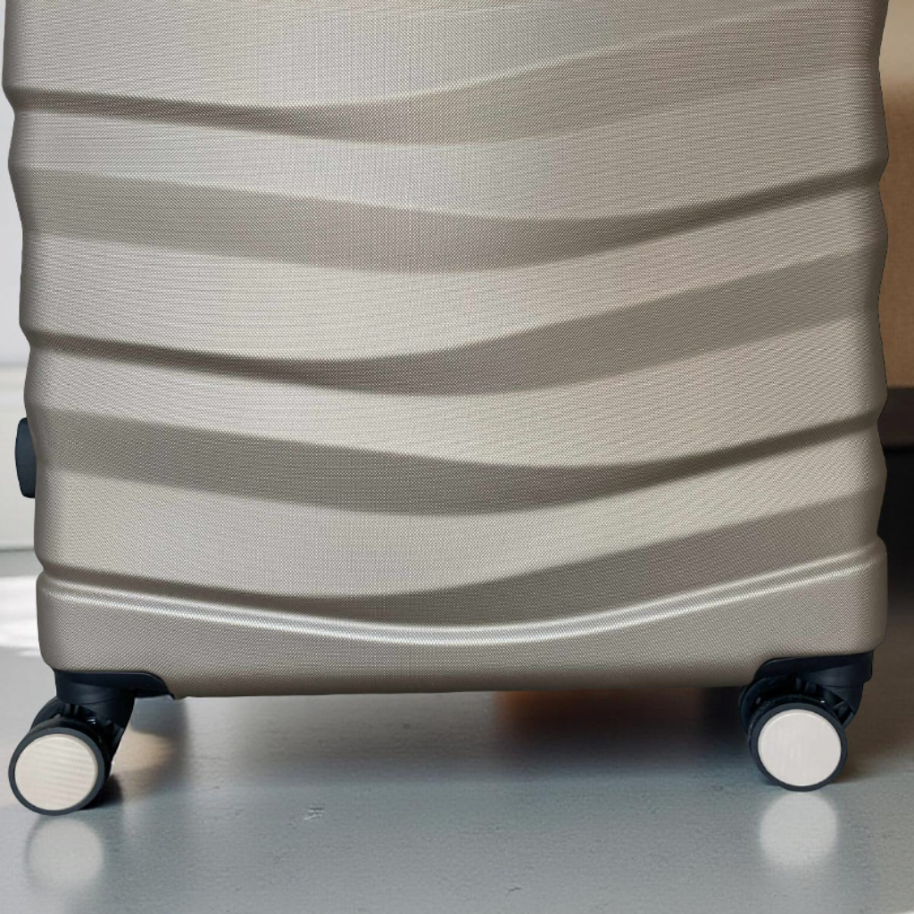 Grande Valise Valora Champagne En ABS Incassable 