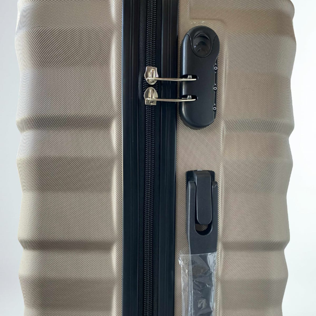 Grande Valise Valora Champagne En ABS Incassable 