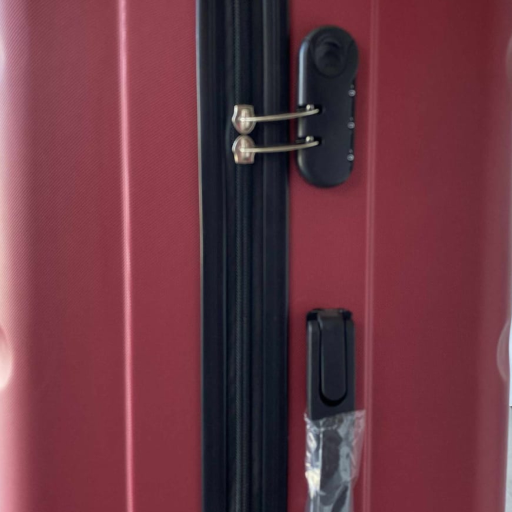 Grande Valise Valora Rouge En ABS Incassable 