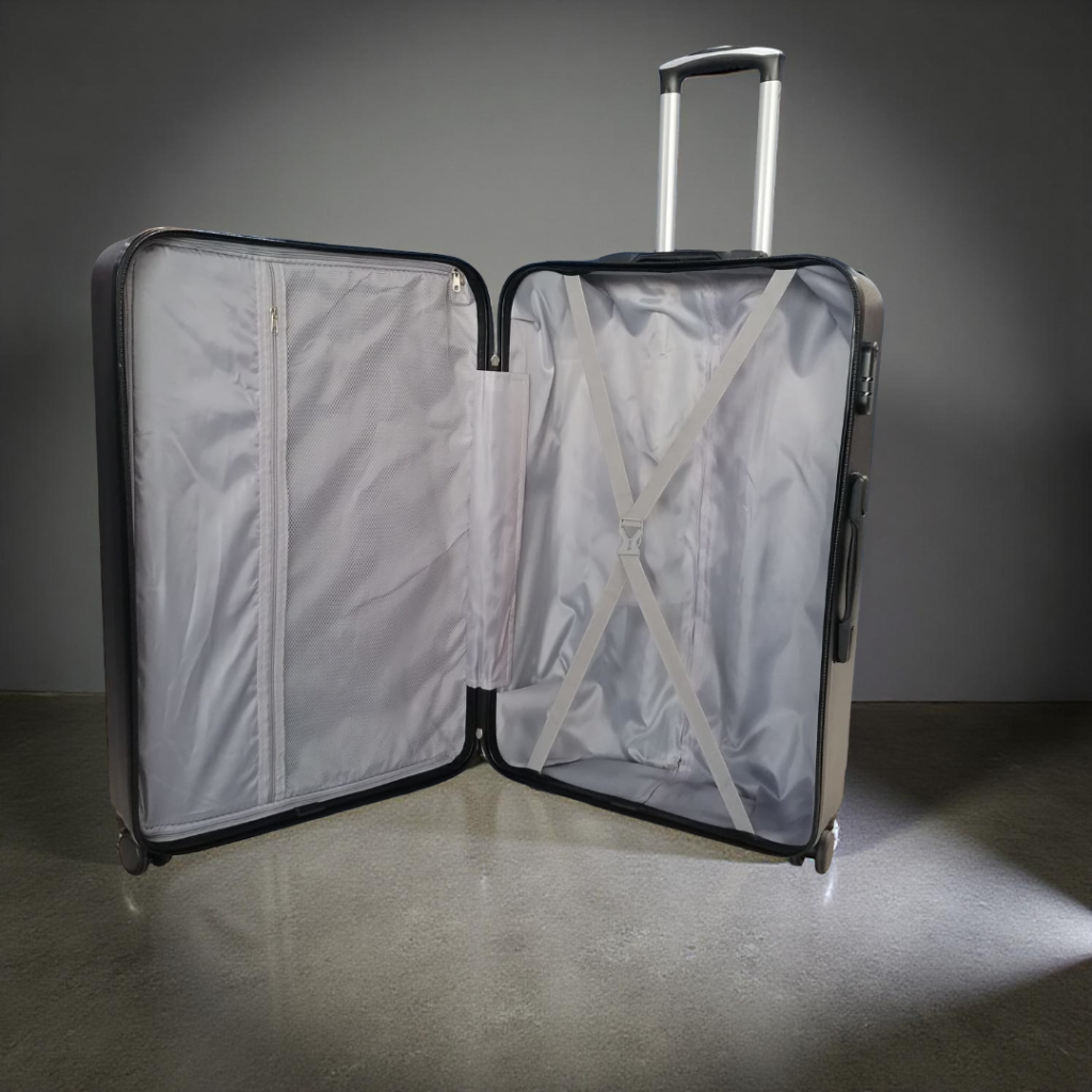 Grande Valise Valora Noir En ABS Incassable 