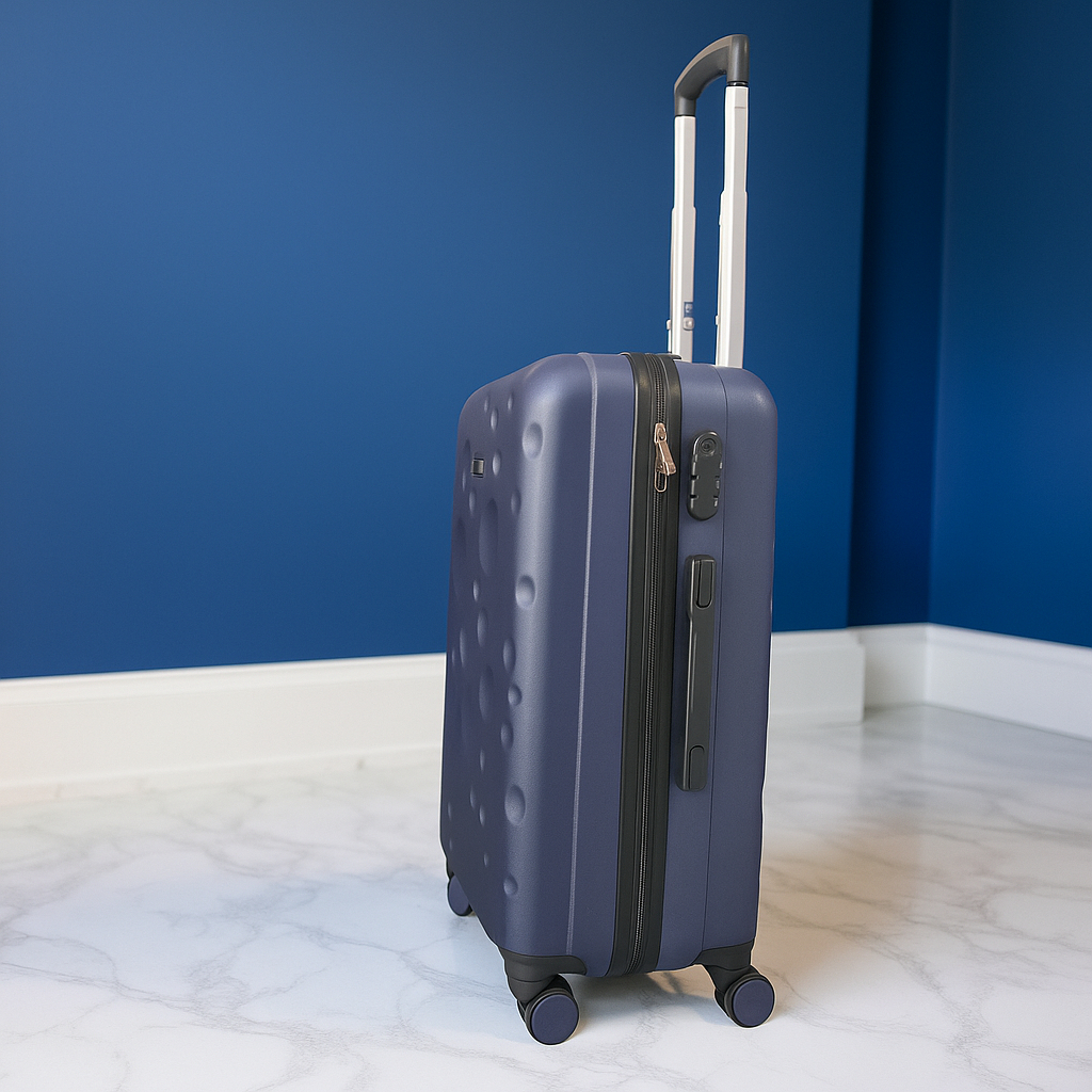 Moyenne Valise Valora Bleu En ABS Incassable Modèle 2