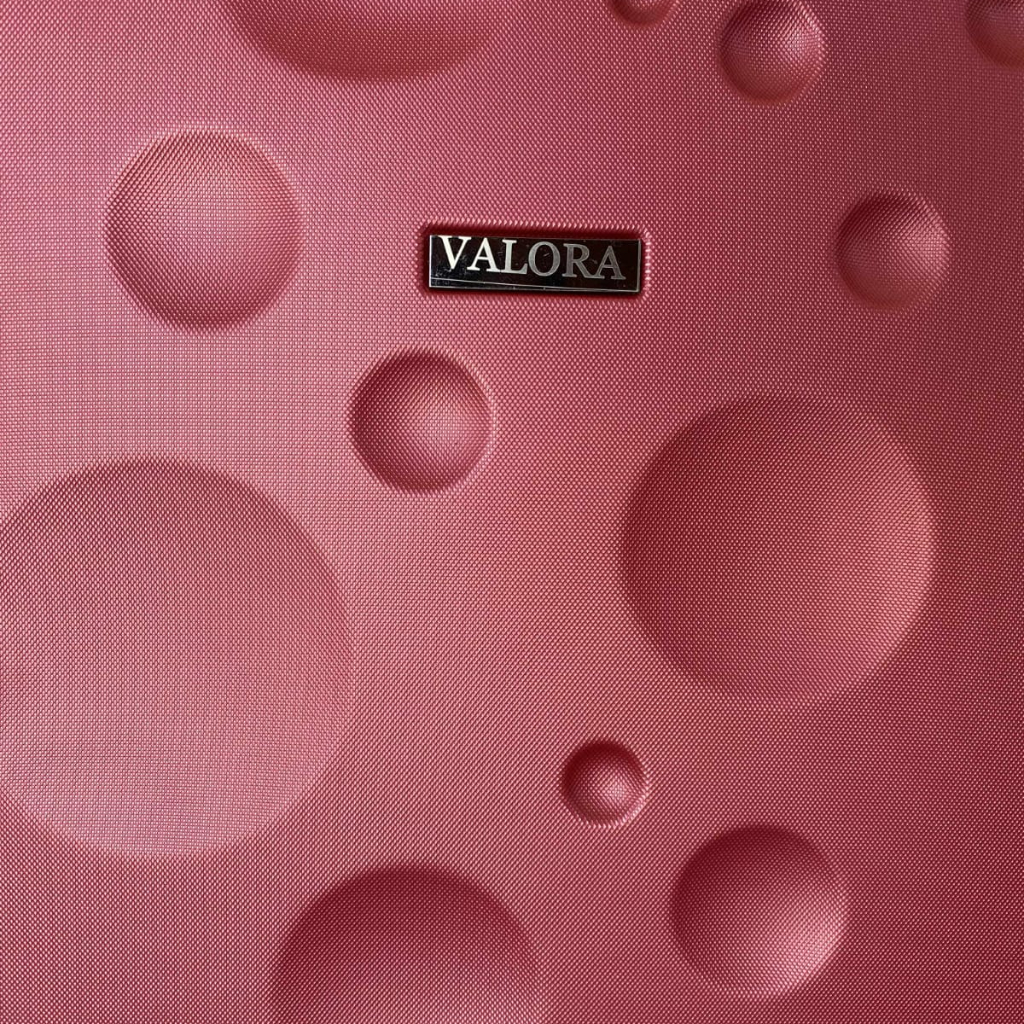Moyenne Valise Valora Rouge En ABS Incassable 
