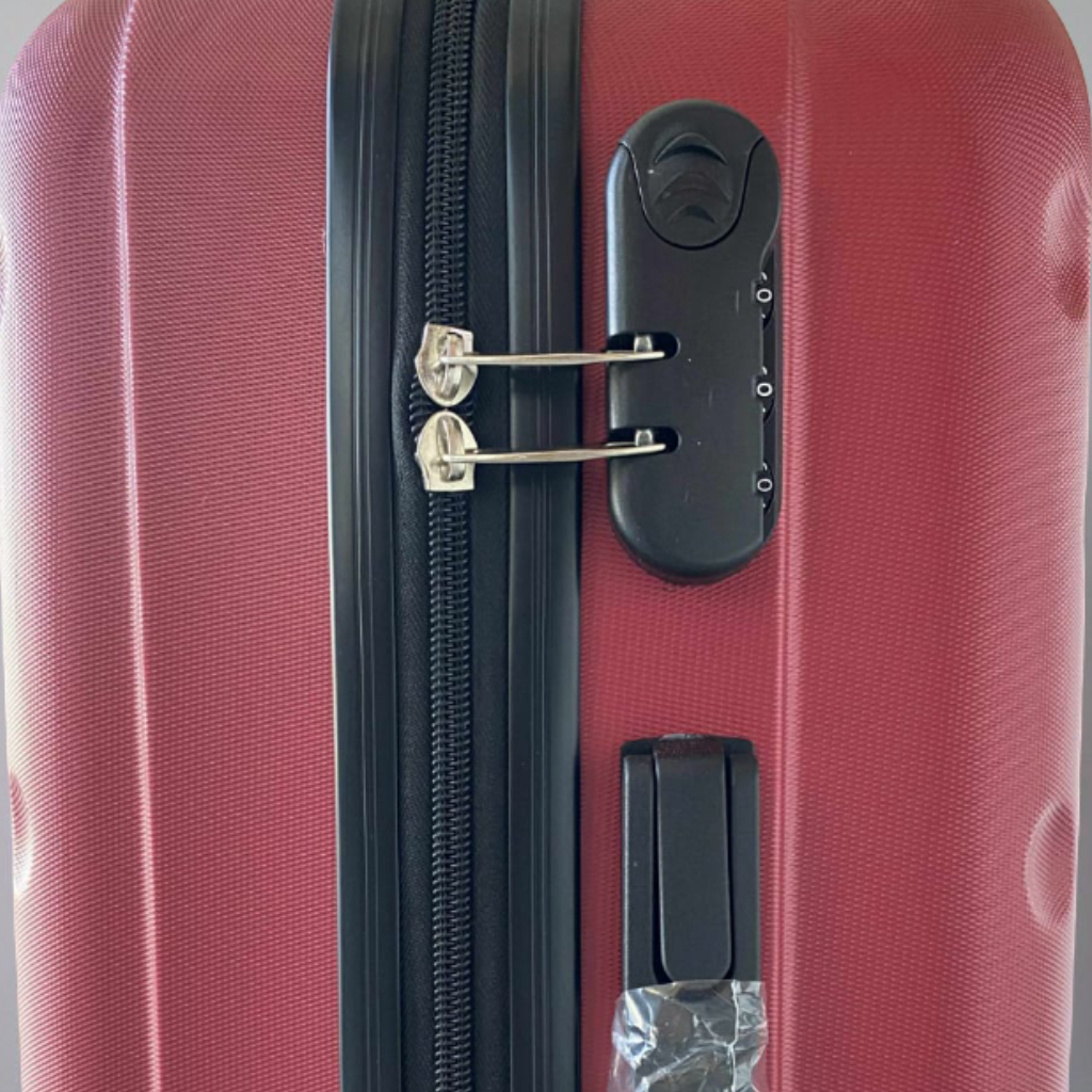 Moyenne Valise Valora Rouge En ABS Incassable 
