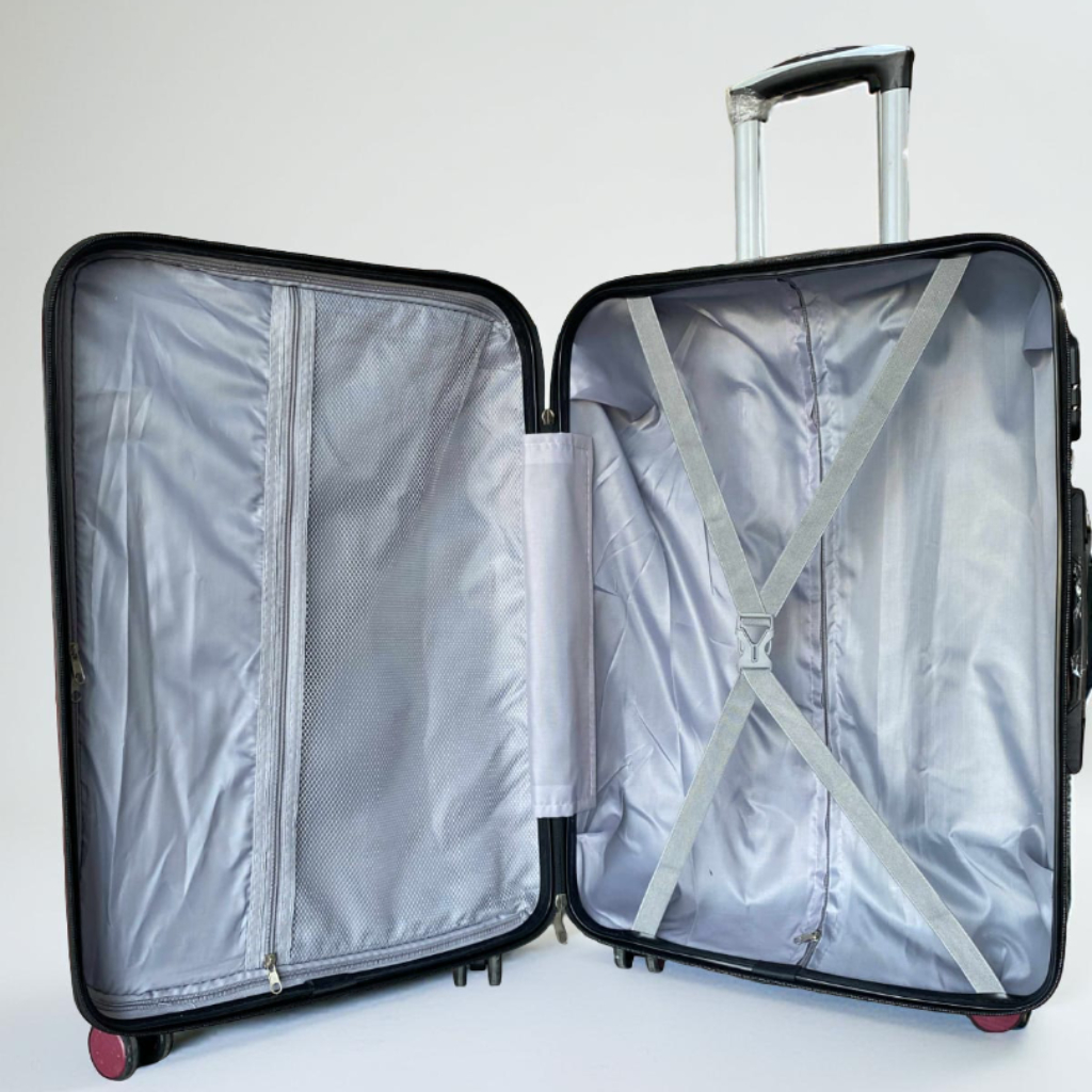 Moyenne Valise Valora Rouge En ABS Incassable 