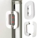  Serrure De Réfrigérateur Ou Porte De Congélateur Pour Sécurité-Blanc