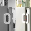  Serrure De Réfrigérateur Ou Porte De Congélateur Pour Sécurité-Blanc