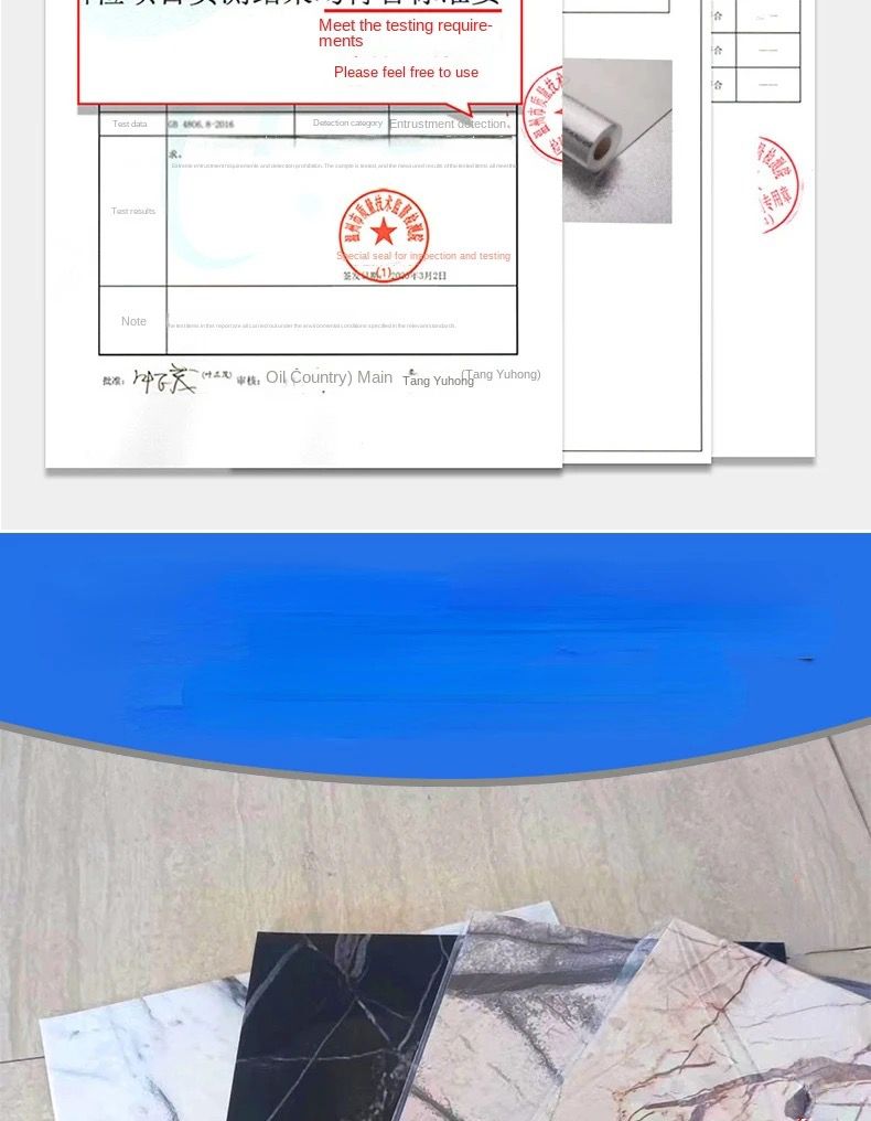 Panneau PVC Autocollant Alternative Au Marbre 60 x 30 cm - WMB-011 - Gris Clair