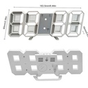Horloge Digital Led 3D Affichage 24/12 Heures et  Alarme Snooze et Température