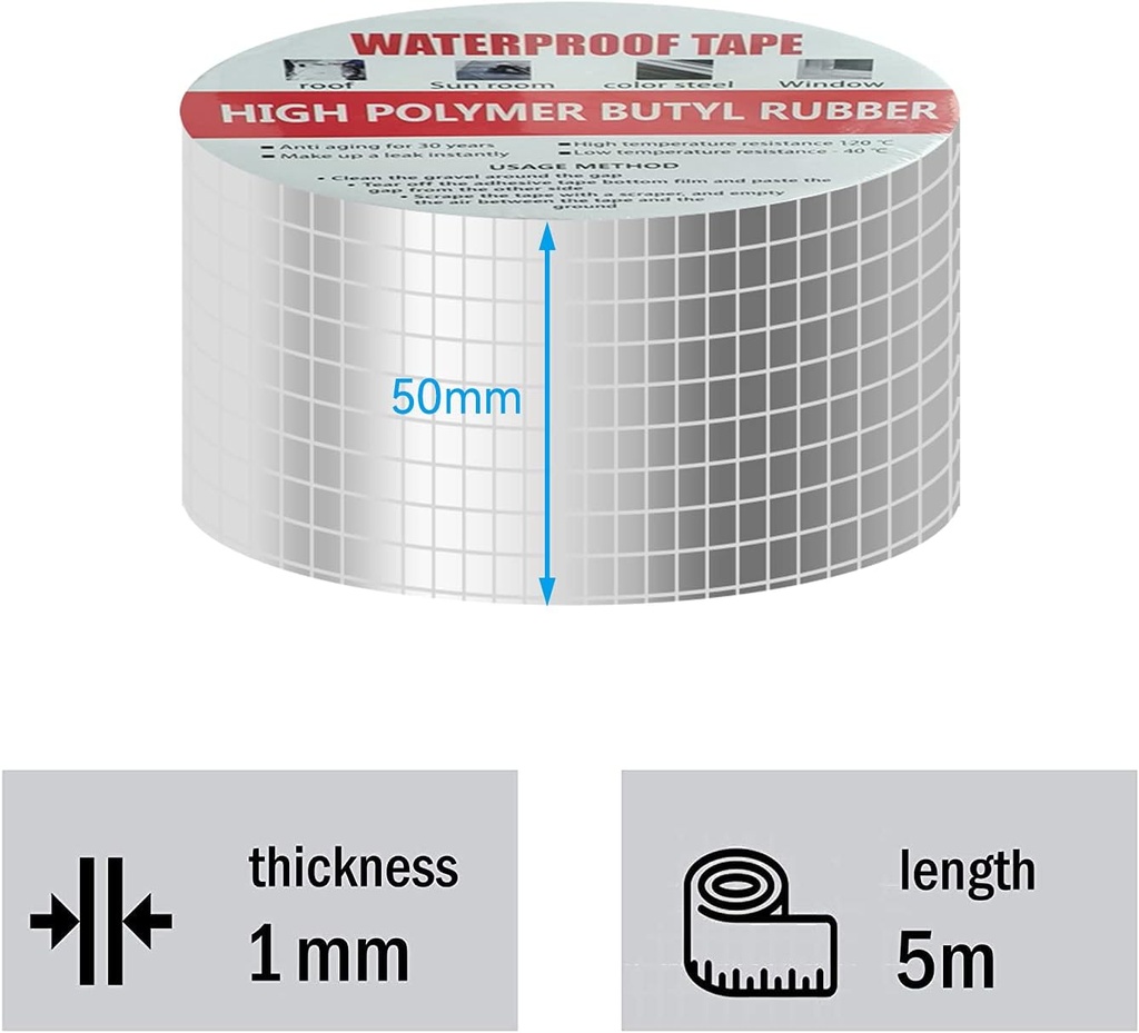Waterproof Tape Adhesive Ruban étanche 5M
