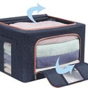 Pack De 3 Boites De Rangement 66L En Bleu Modèle 1