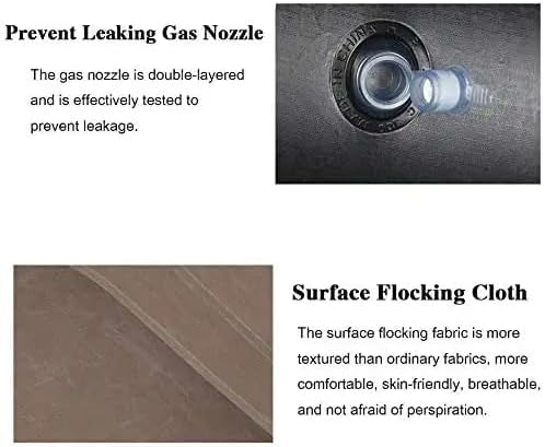 Canapé Gonflable Avec Repose-Pied – Pliable et Portable En Beige  Avec Pompe