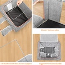 Pack De 3 Boites De Rangement 66L En Gris Modèle 1