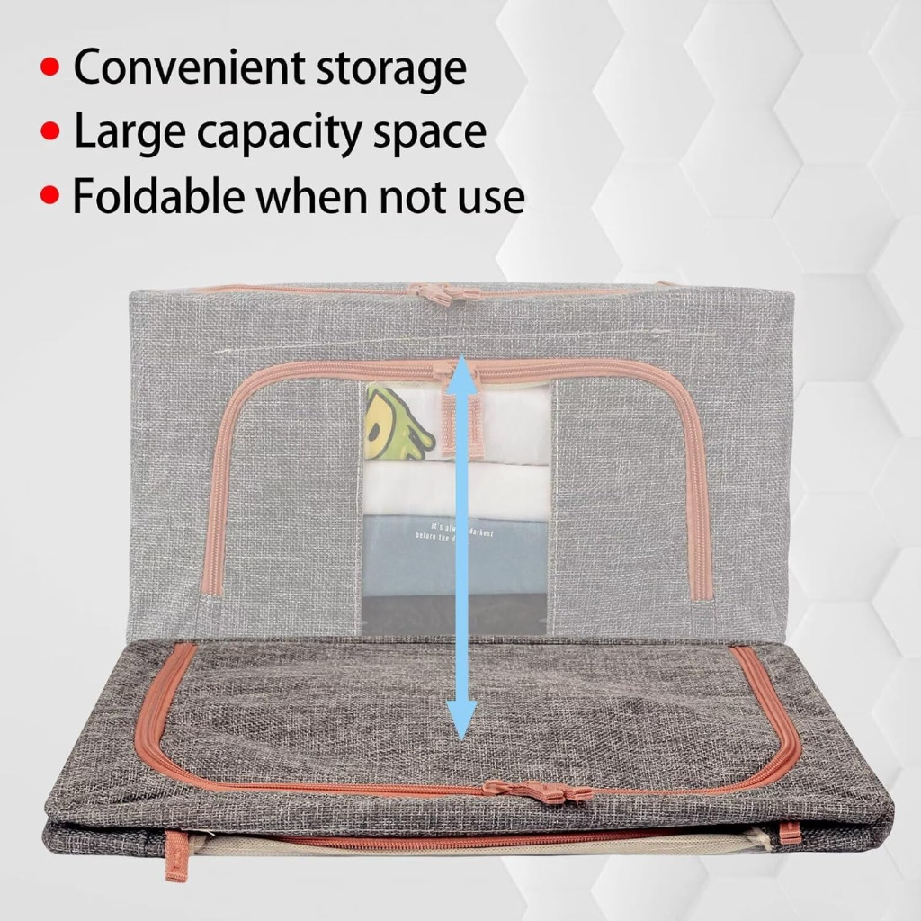 Pack De 3 Boites De Rangement 24L En Gris Modèle 1