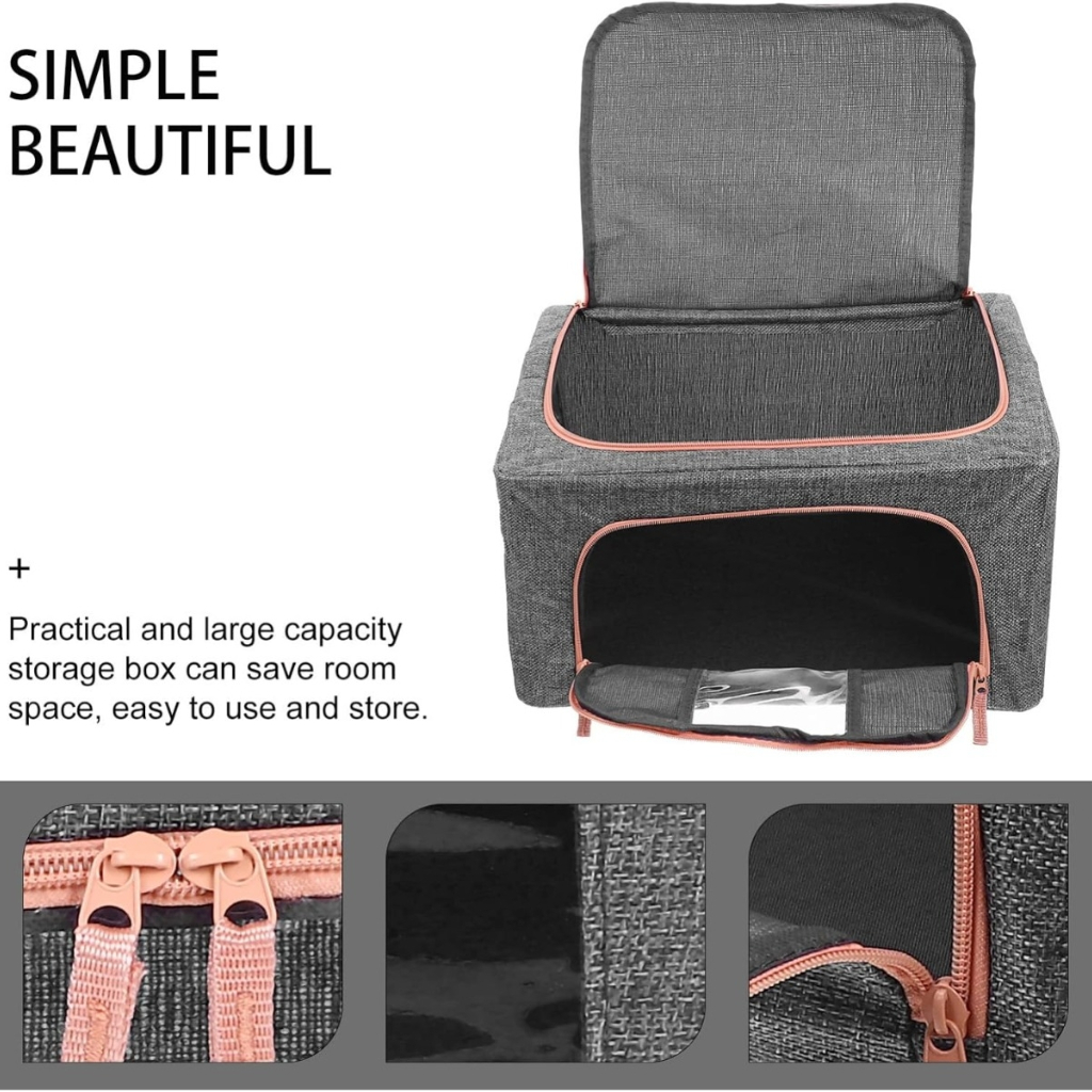 Pack De 3 Boites De Rangement 24L En Gris Modèle 2