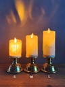 Lot De Trois Bougies Sans Flamme À LED Avec Piles