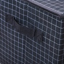 Pack de 3 Boîtes de Rangement Pliables – 38 × 25 × 25 cm – Noir, Rose & Blanc