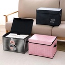 Pack de 3 Boîtes de Rangement Pliables – 38 × 25 × 25 cm – Noir, Rose & Blanc