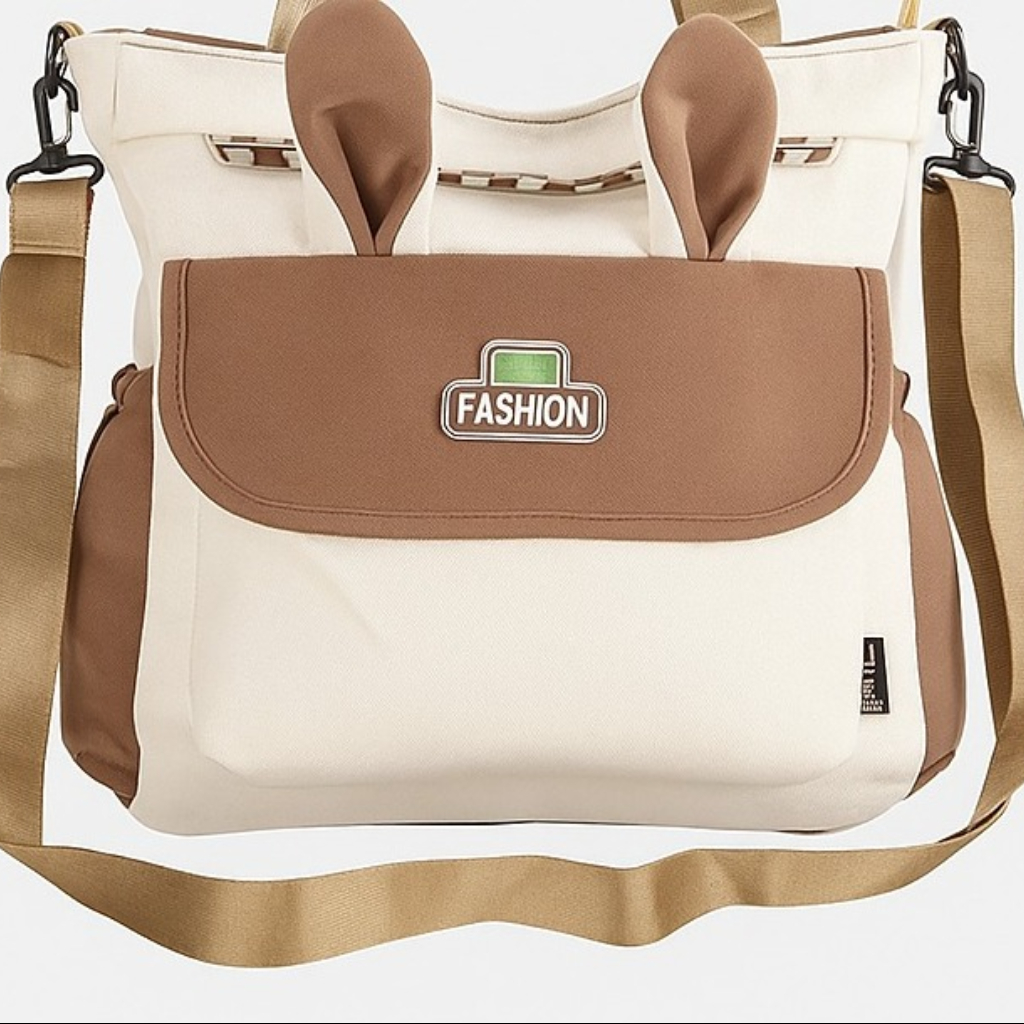 Sac à Dos Motif Rabbit Lovely Marron