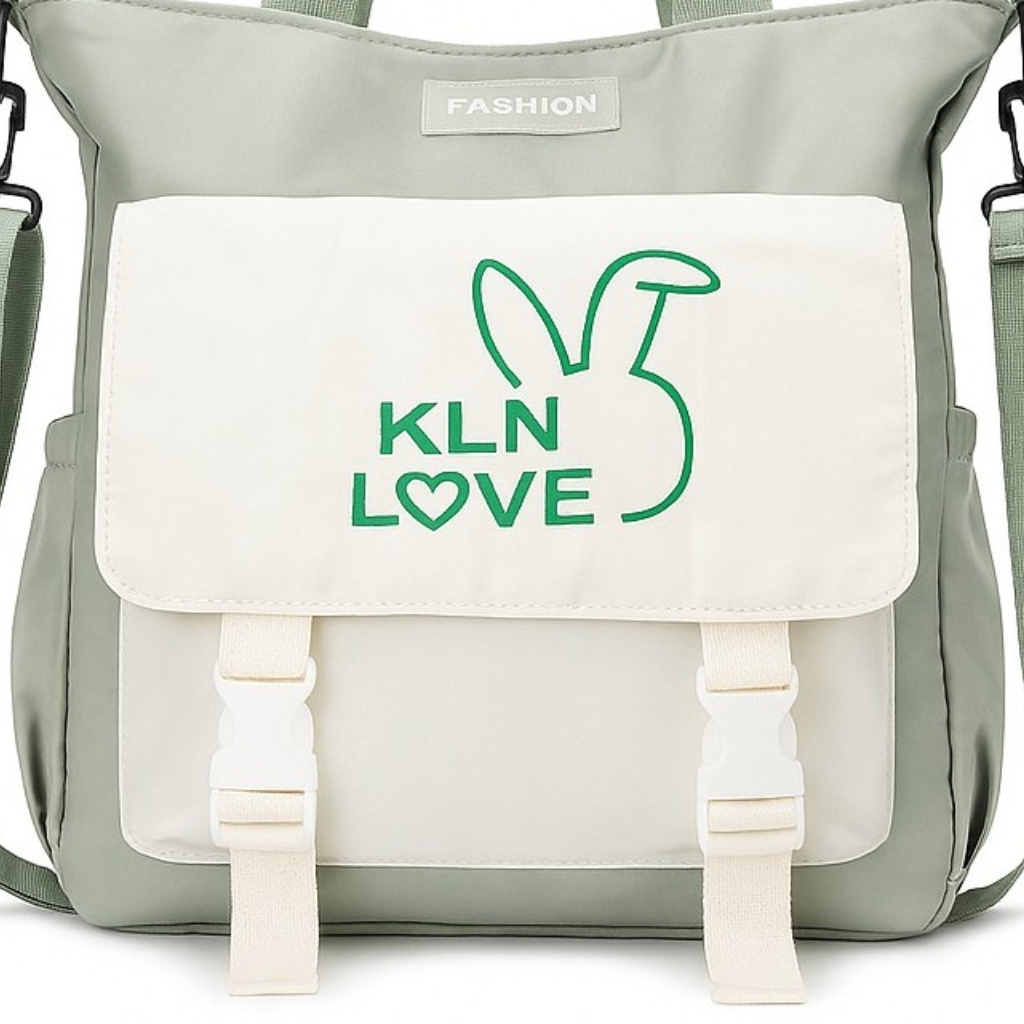 Sac à Main Motif KLN Love  Vert
