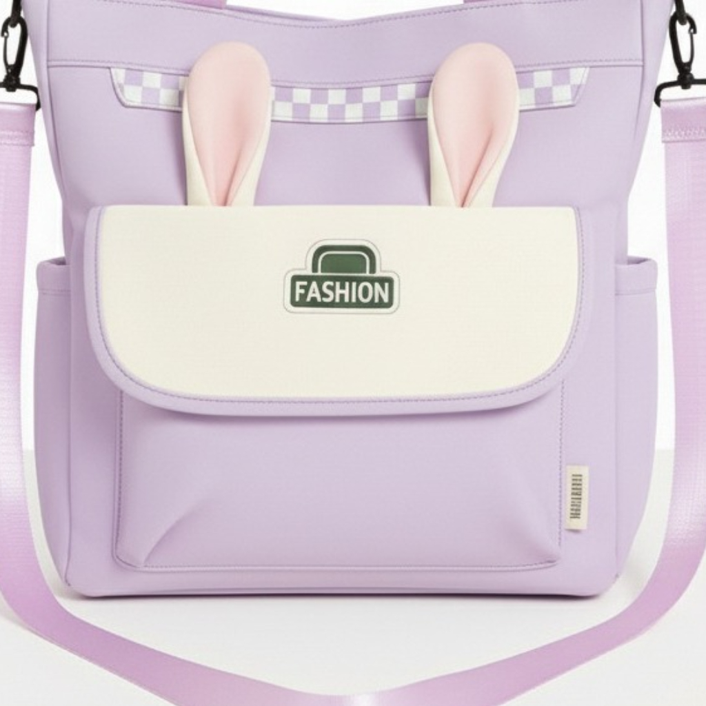 Sac à Main Motif Rabbit Lovely Violet