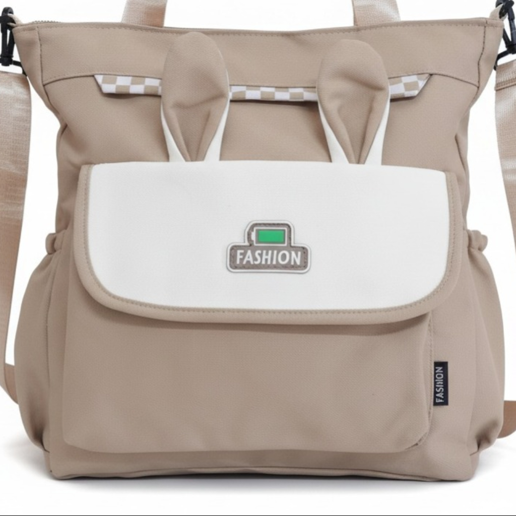 Sac à Main Motif Rabbit Lovely Beige