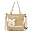 Sac à Main Avec Porte-Monnaie Motif Lapin – Style Coréen Marron