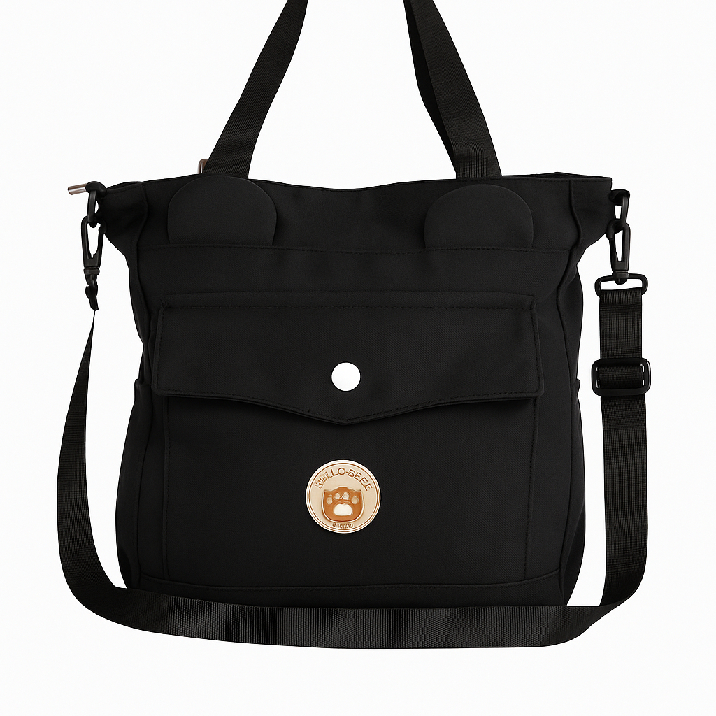 Sac à Main Mignon Style Coréen Avec Oreilles D’Ourson Noir