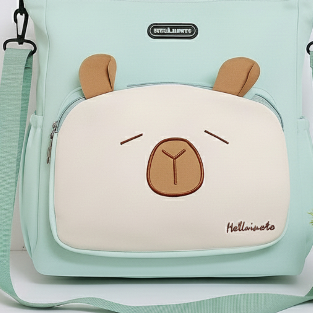 Sac à Main Motif Bébé Ours Vert