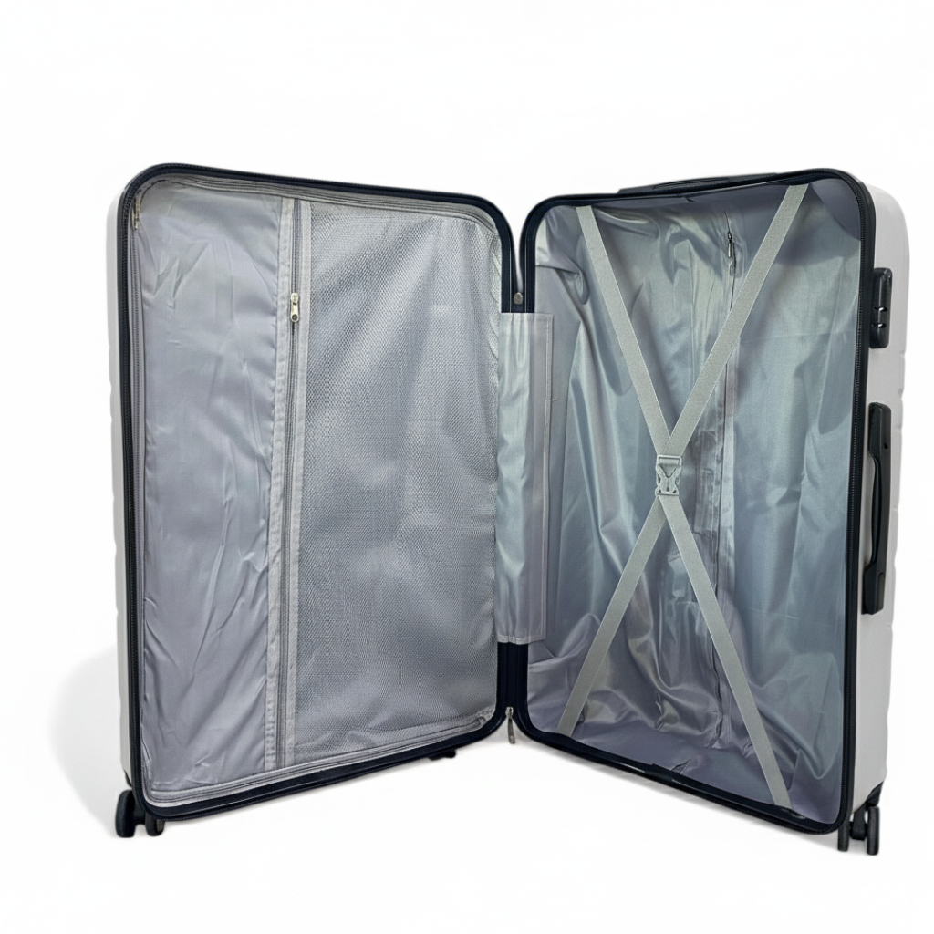 Grande Valise Valora Silver En ABS Incassable Modèle 3